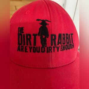 The Dirty Rabbit bar Miami red embroidered snapback trucker cap hat